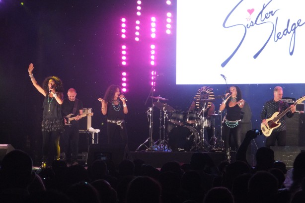 Sister Sledge get down in the heart of East London, UK, August 14th 2014