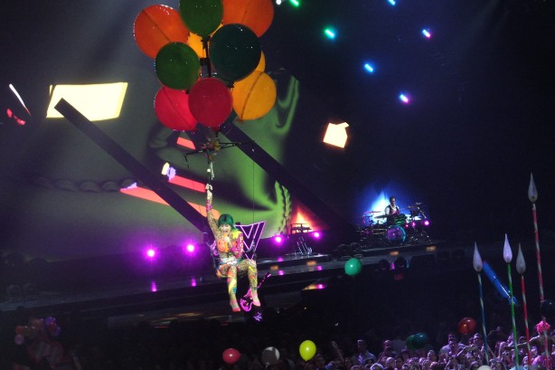 Spectacular Katy Perry - flying through the air with the greatest ease, The O2 Arena, London UK, May 28th 2014